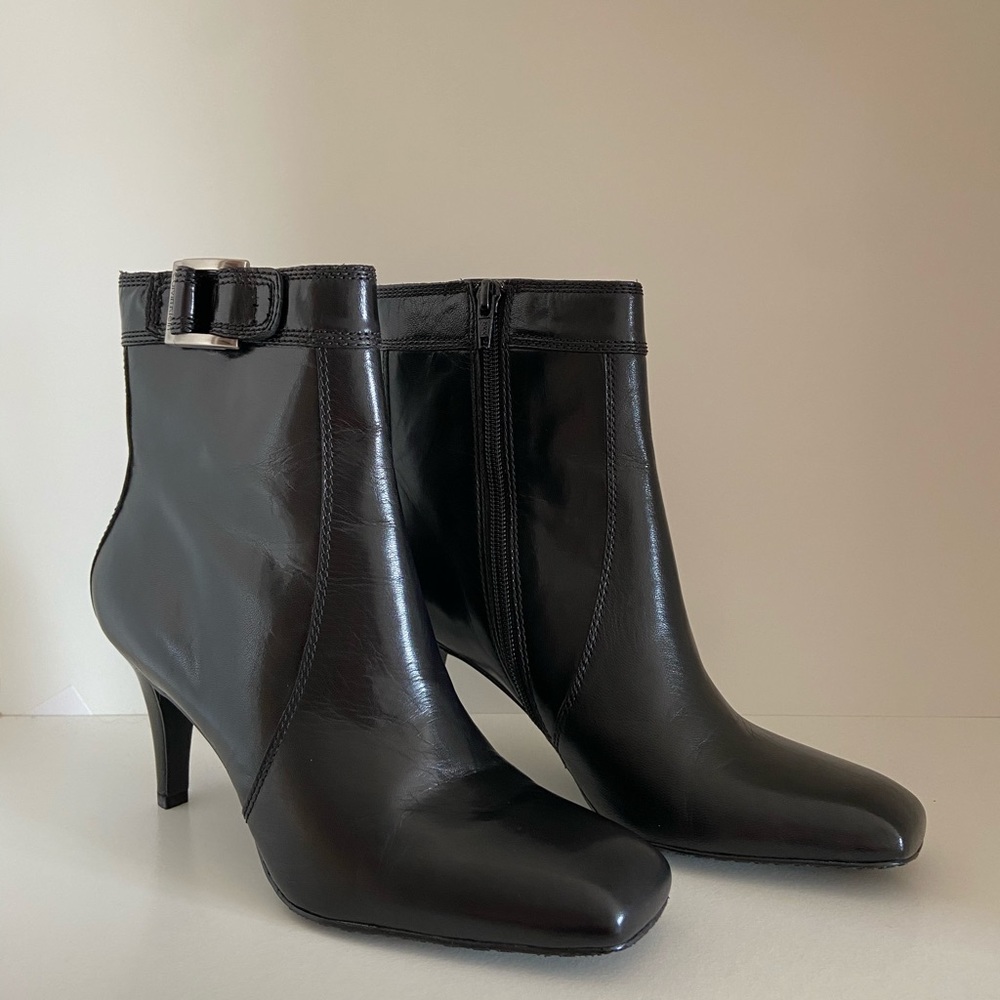Calvin Klein Black Heeled Boots